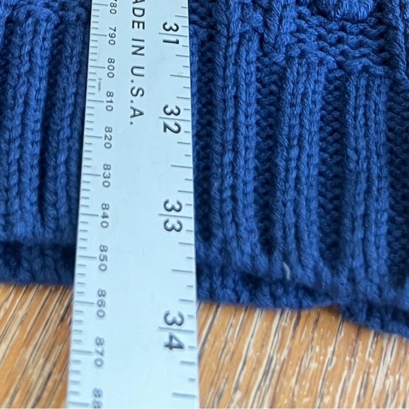 525 America NWT Anthropologie Knit Turtleneck Sweater Dress, Navy Blue - Picture 10 of 11